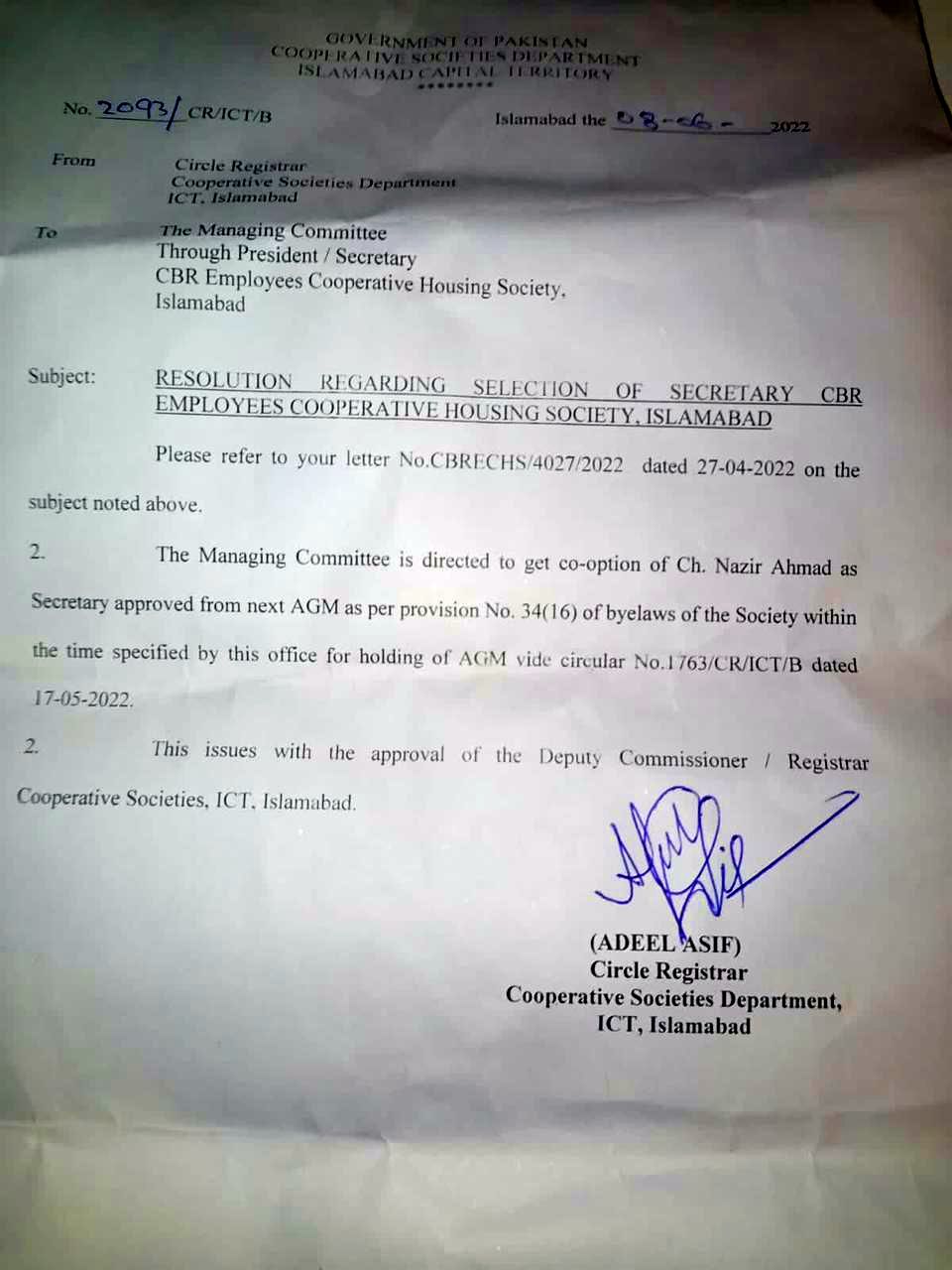 Notification